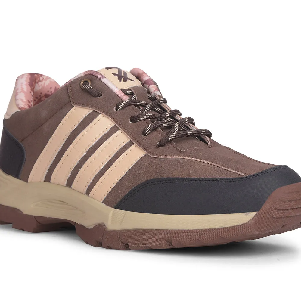 Quick Adjust Leap7x Casual Brown Lacing Trekking Shoes For Mens COLUMBIA6E By Liberty