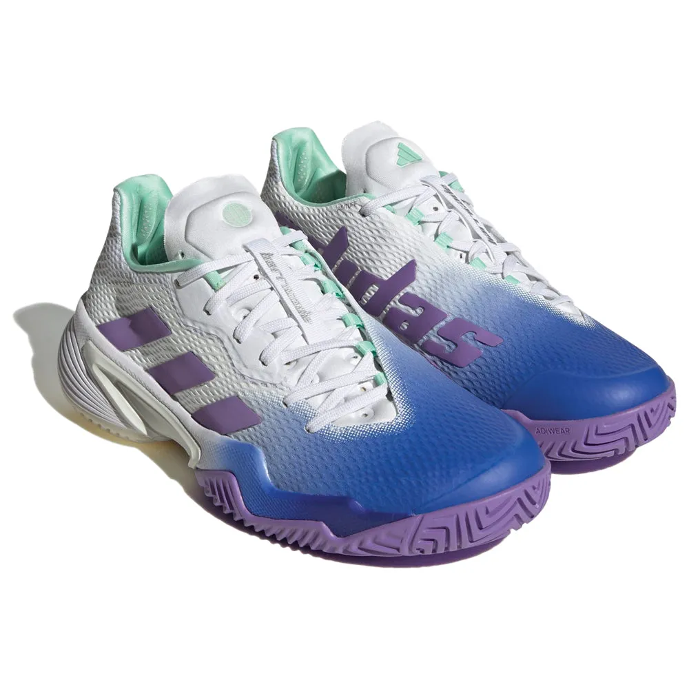 adidas Barricade Tennis Shoes (Ladies) - Lucid Blue/Violet Fusion/Pulse Mint Outdoor Fans Recreational Athletes