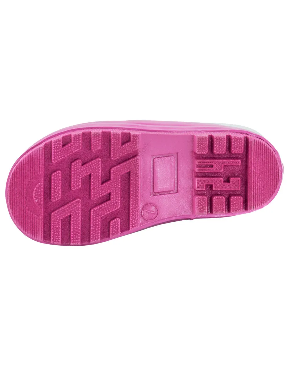 High Quality Outdoor Walk Mint, White & Pink Loop Handle Rubber Rain Boots