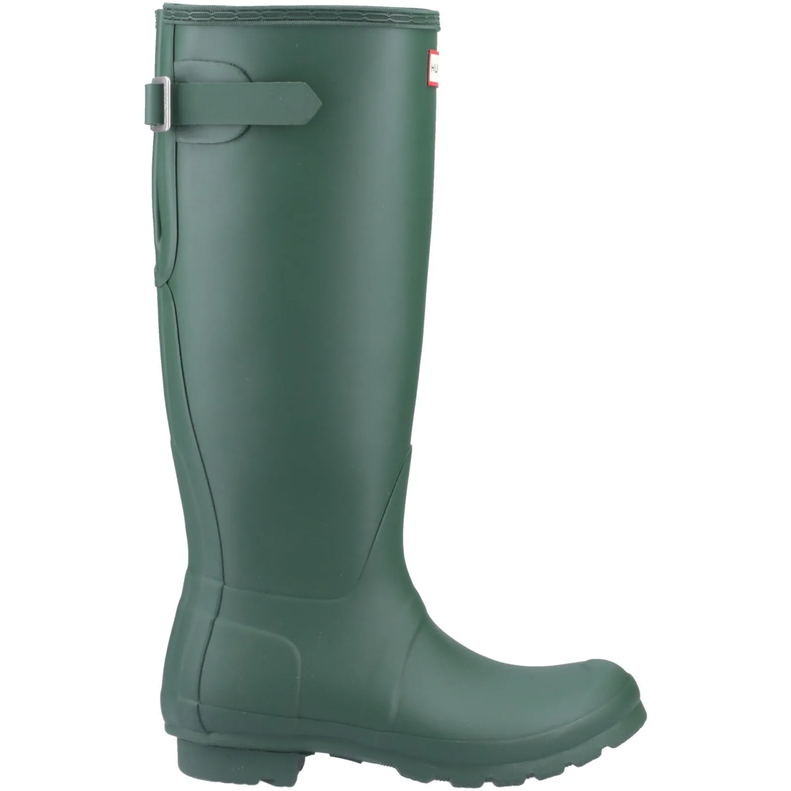 Hunter Womens Original Tall Back Adjustable Wellington Boots Green Water Shield Fit