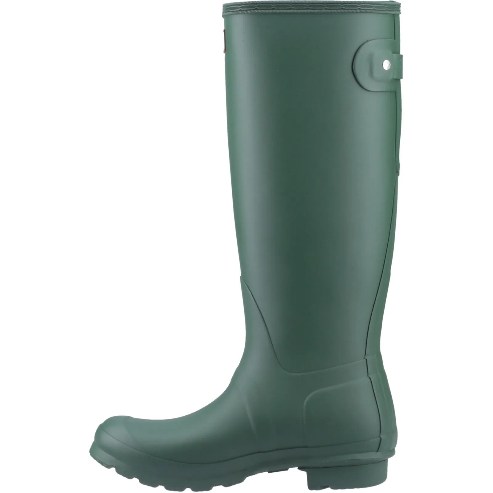 Easy Fit waterproof Hunter Womens Original Tall Back Adjustable Wellington Boots Green