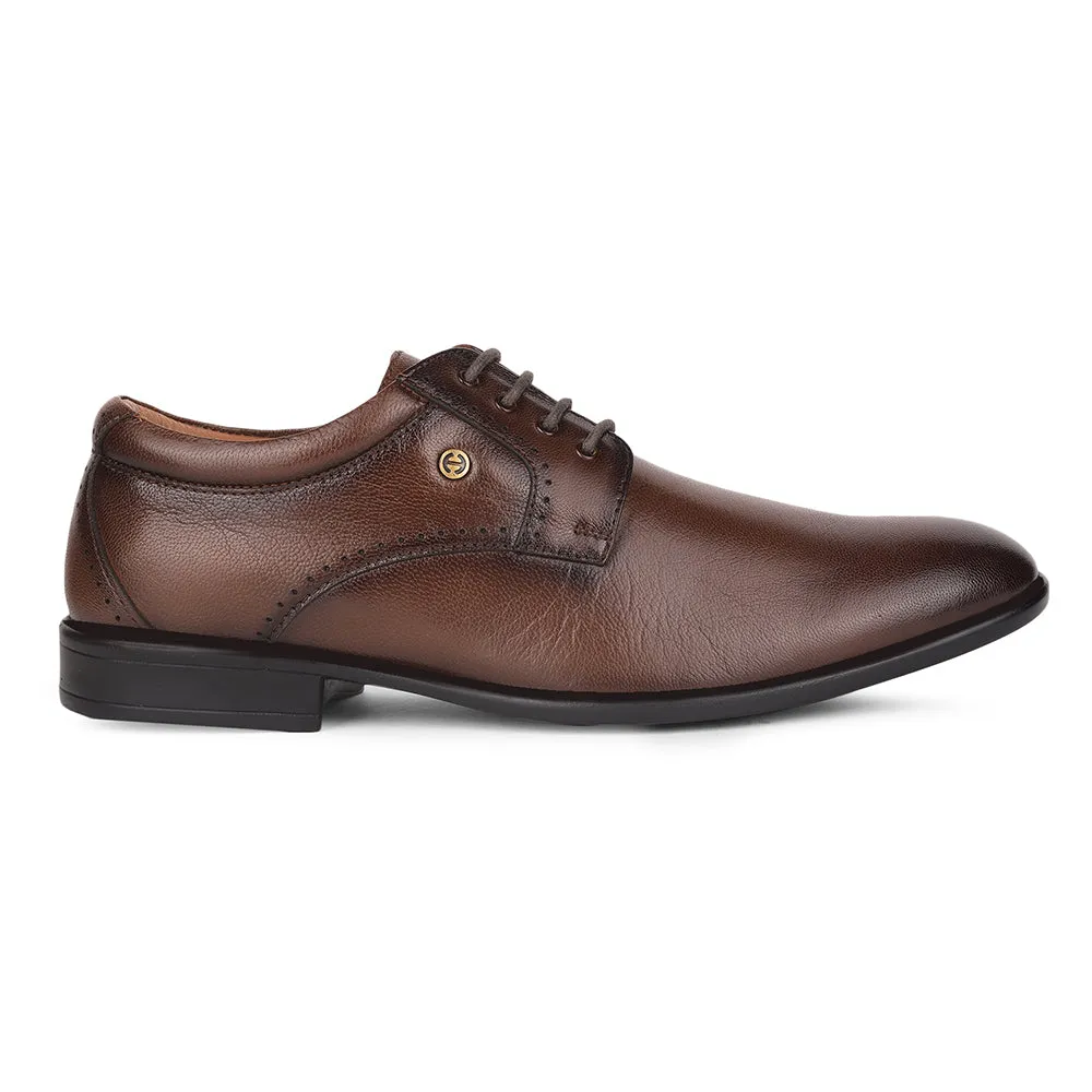 Healers By Liberty UVI-22 Formal Derby For Men - Brown weekday wear Comfort Tread