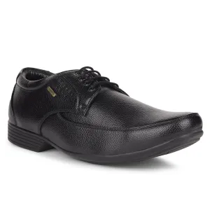 Flexible Design Sleek Look Fortune By Liberty HIL-10 Formal Derby Shoes For Men - Black