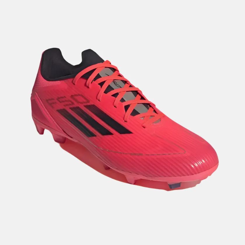 Match Line Match Path Adidas F50 League Unisex Football Shoes -Turbo/Aurbla/Platinmet