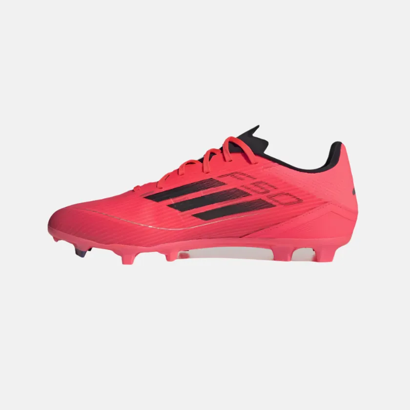 Adidas F50 League Unisex Football Shoes -Turbo/Aurbla/Platinmet Easy Clean Stiff Midsole