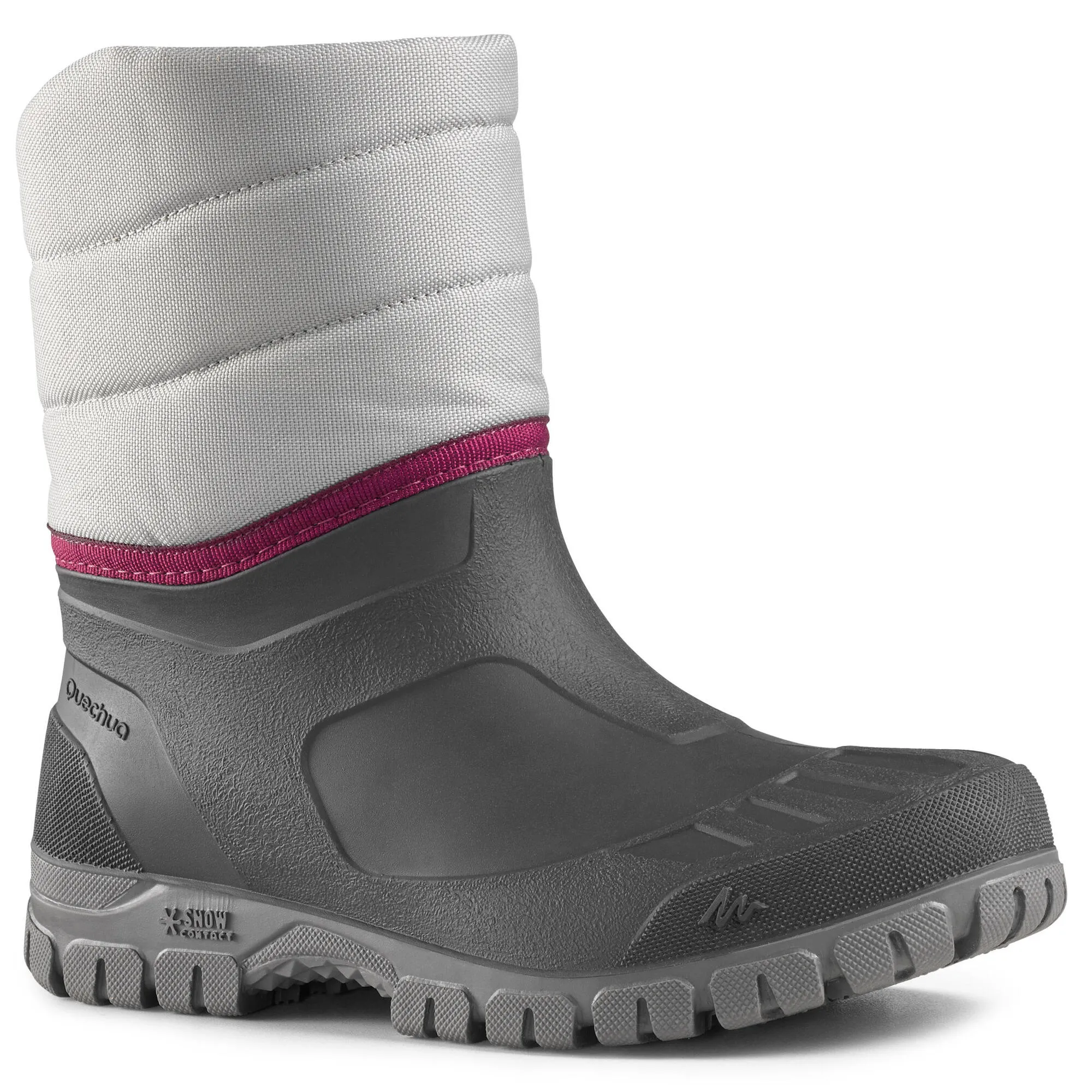 Women's warm waterproof snow hiking boots - SH100 mid Performance Stability