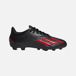 Forward Propel Running Step Adidas Deportive II Flexible Ground Kids Unisex Football Shoes (4-7Year) -Core Black/Red/Red