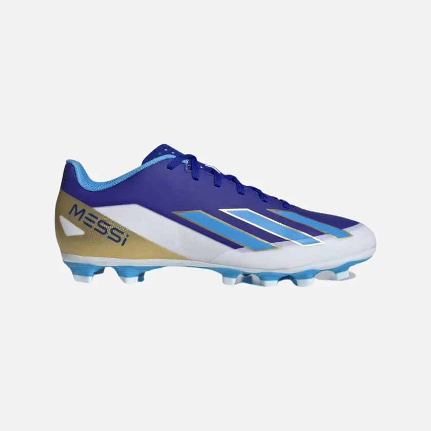 Adidas X Crazyfast Messi Club Flexible Ground Unisex Football Shoes -Lucid Blue/Blue Burst/Cloud White Player Control