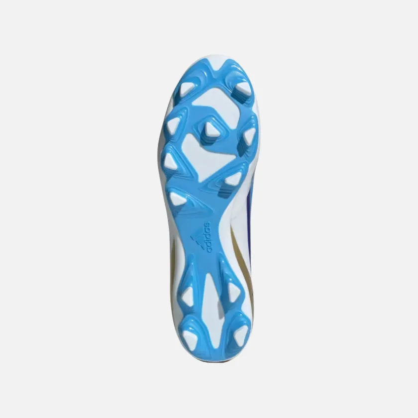 Field Ready Training Focus Adidas X Crazyfast Messi Club Flexible Ground Unisex Football Shoes -Lucid Blue/Blue Burst/Cloud White