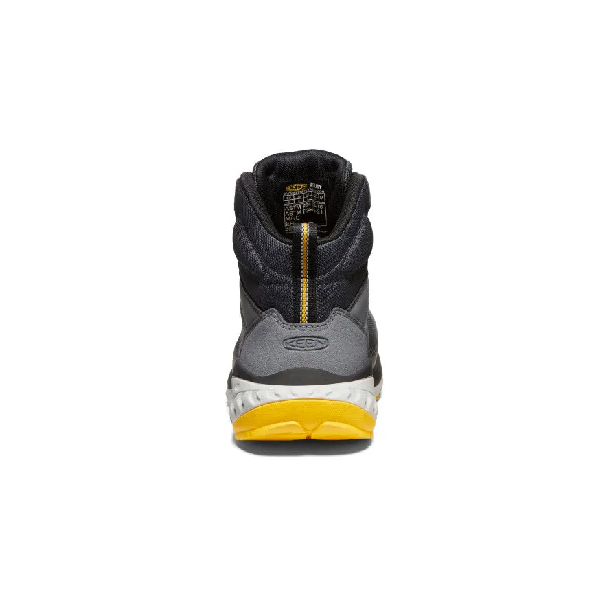 Men's Arvada Mid Work Sneaker (Carbon Toe)  |  Black/Keen Yellow Cold Proof Travel