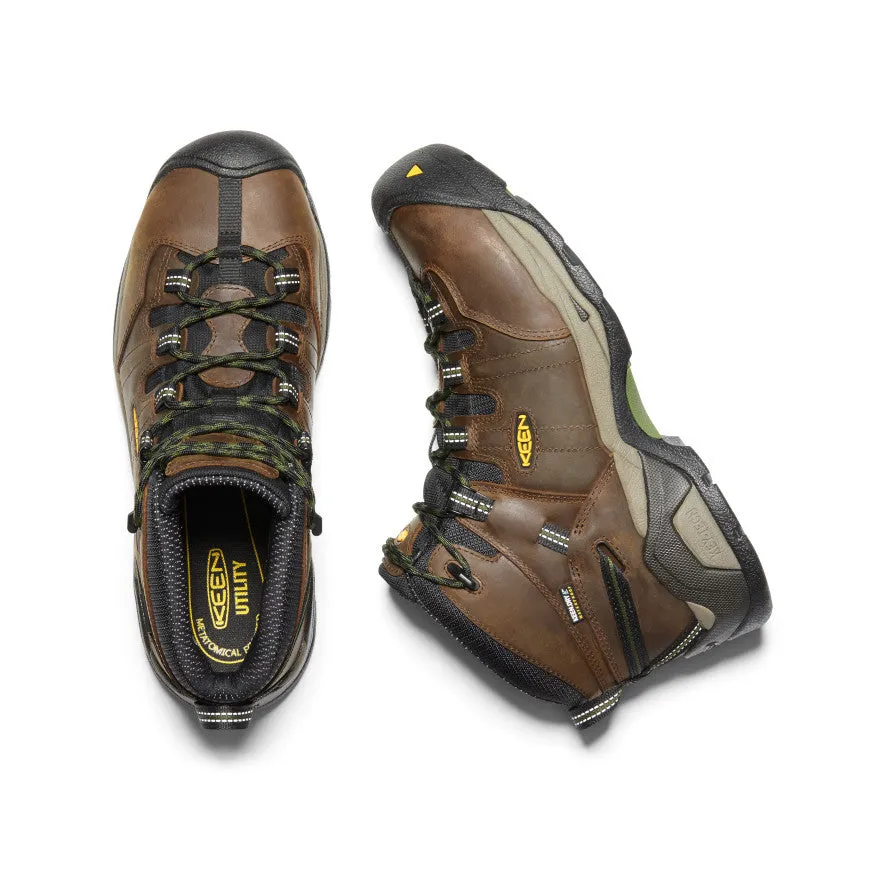 Men's Detroit XT Waterproof Boot (Steel Toe)  |  Cascade Brown/Bronze Green Comfort Fit High Support Boots