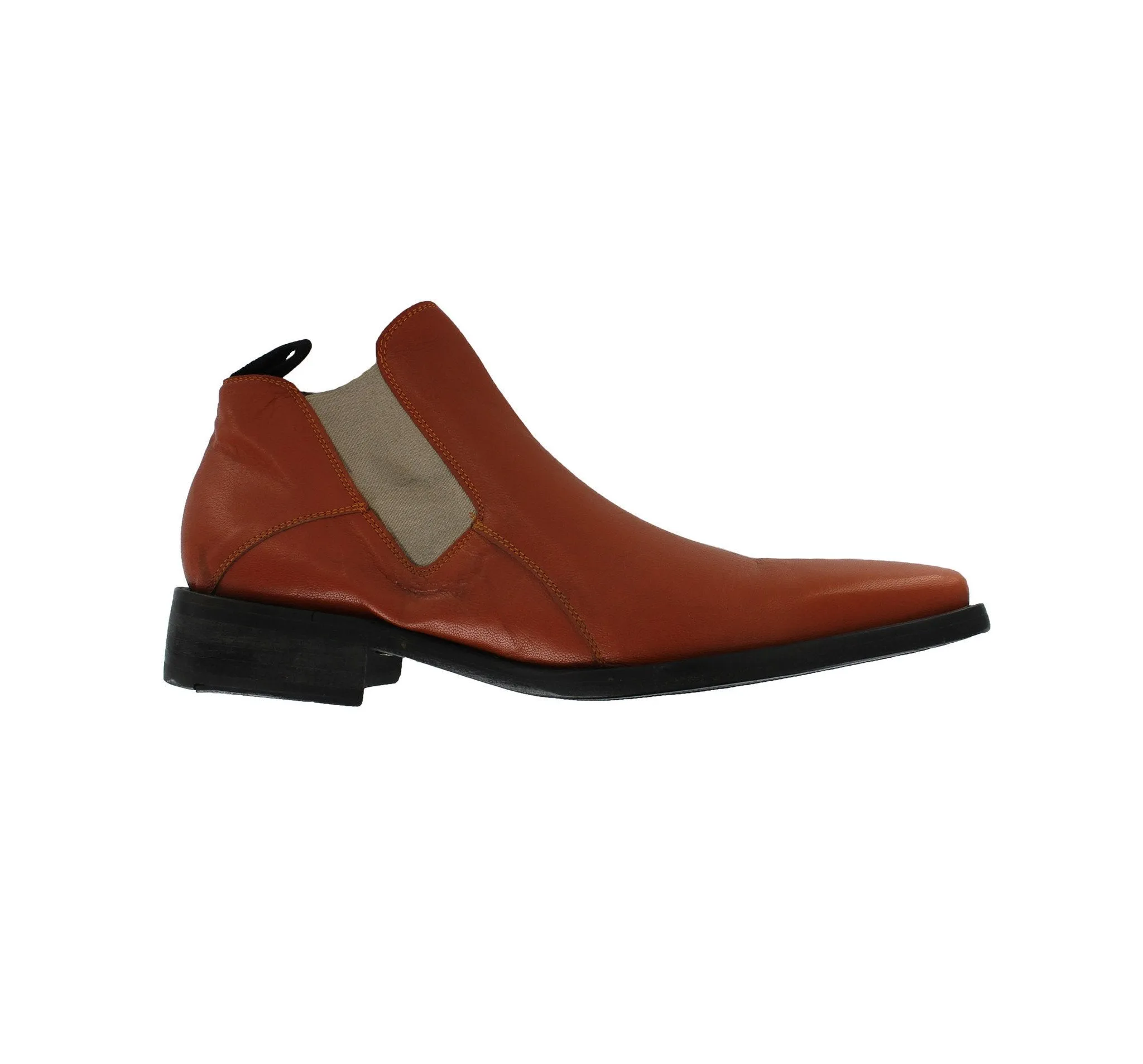 7061 - Cognac Chelsea Boot Work Outfit Soft Interior