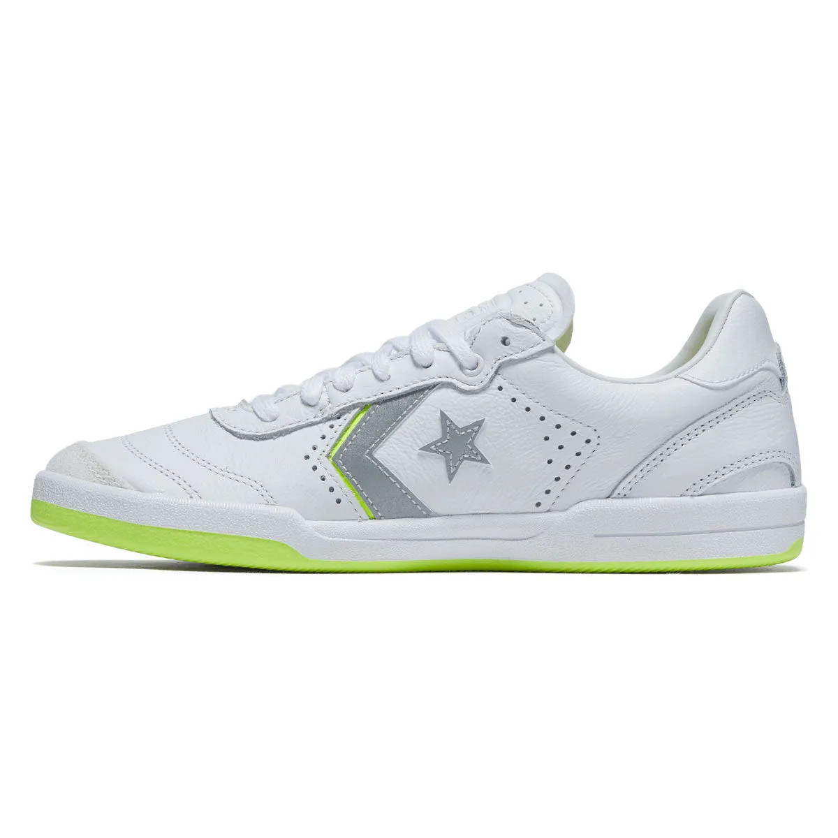 Foot Balance Low Top Style Converse Louie Lopez Pro 2 Shoes - White/White/Volt