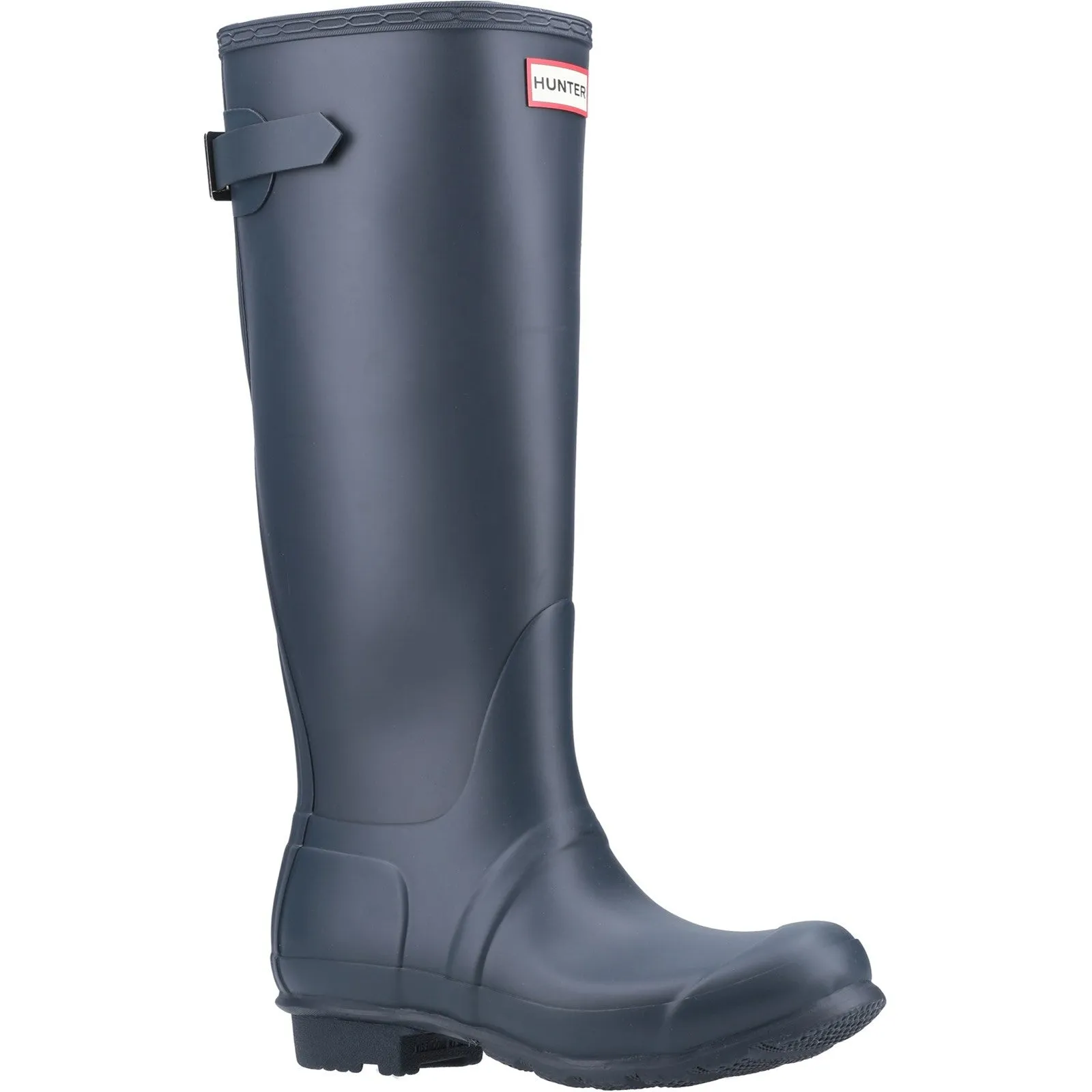 Heel Support Hunter Womens Original Tall Back Adjustable Wellington Boots Navy