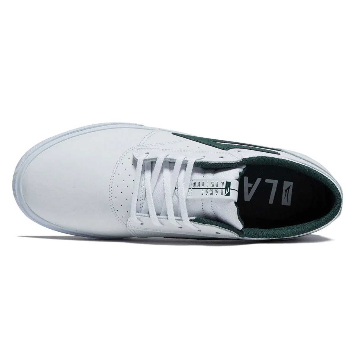 Quick Fit high quality build Lakai Griffin Shoes - White/Pine Leather