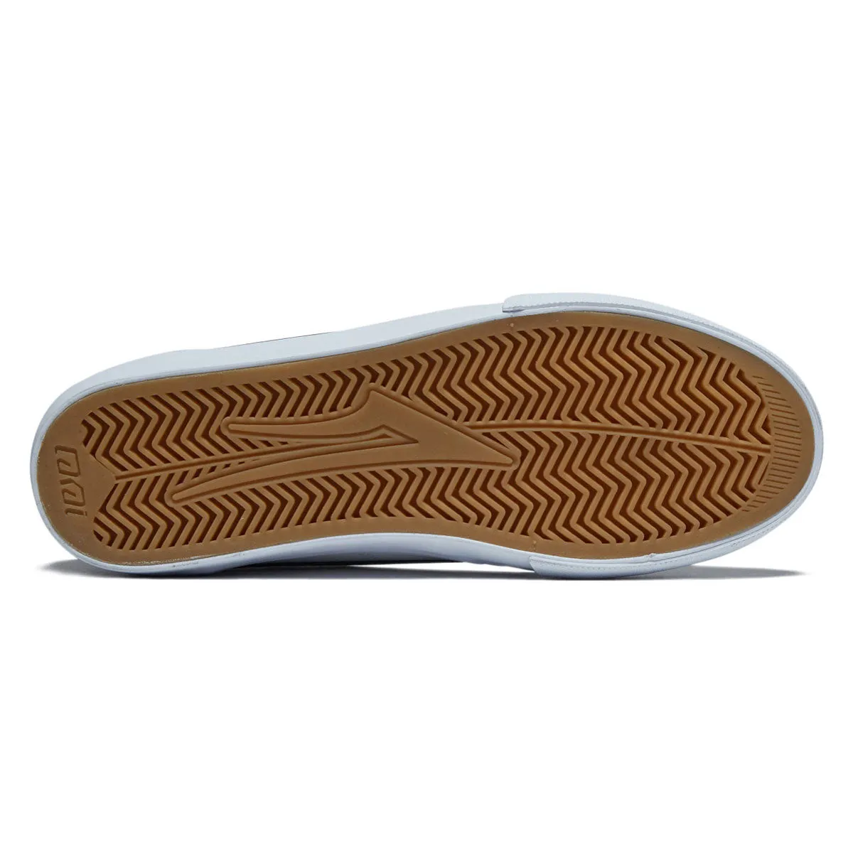 Lakai Griffin Shoes - White/Pine Leather Sleek Look