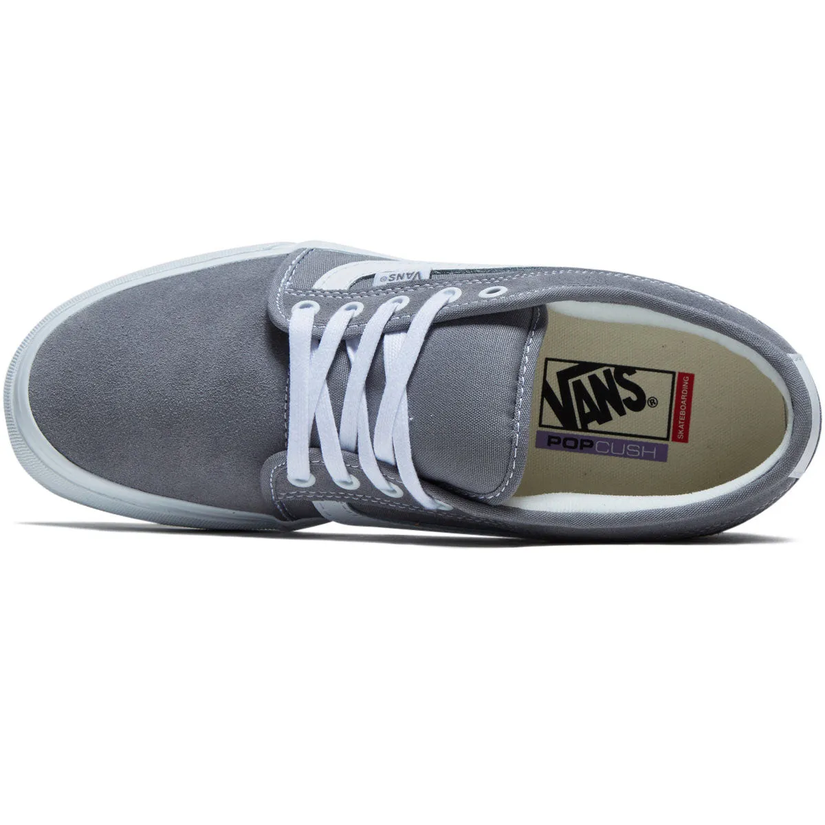 Vans Skate Chukka Low Sidestripe Shoes - Light Grey Daily Outfit Good Air Permeability