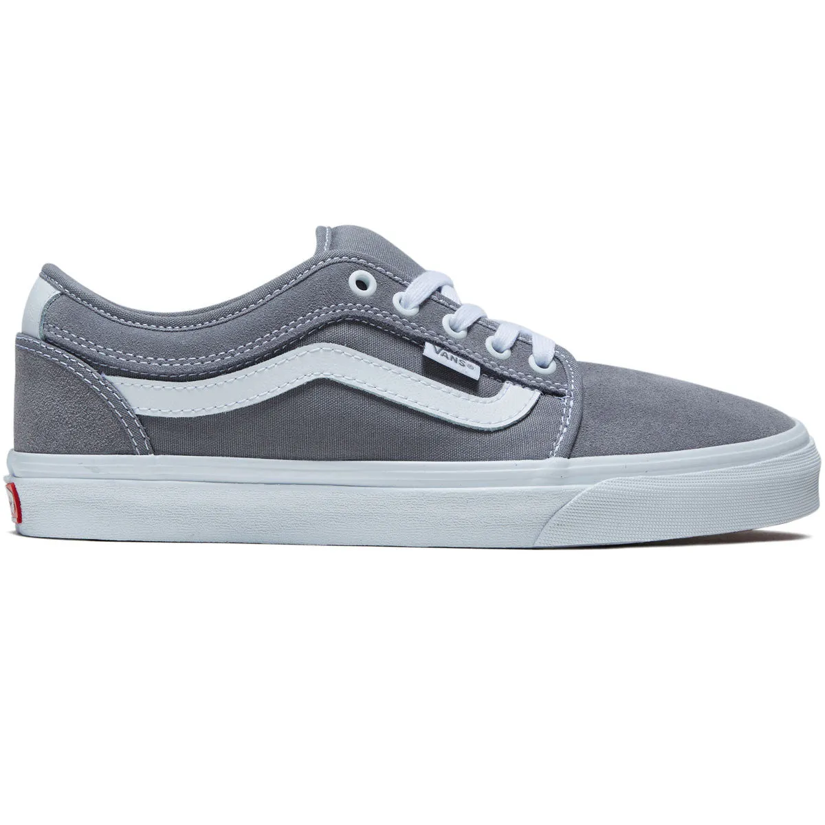 Vans Skate Chukka Low Sidestripe Shoes - Light Grey soft fit skateboard ride