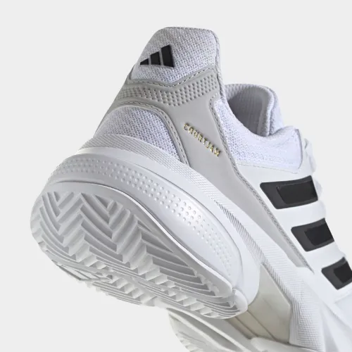 Padded collar Adidas CourtJam Control 3 Tennis Shoes mens - white