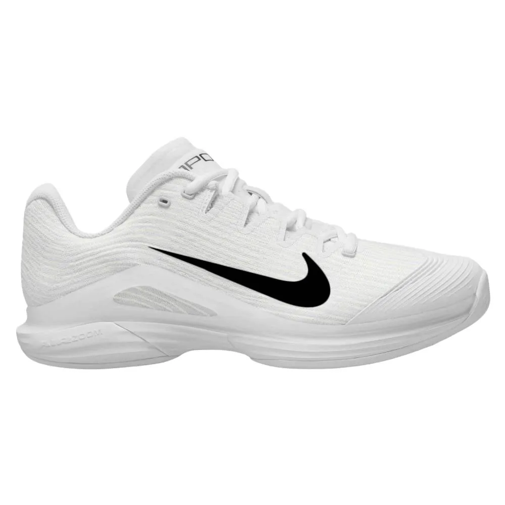 Nike Zoom Vapor 12 Women's Tennis Shoe (White/Black-Summit White) Lace System