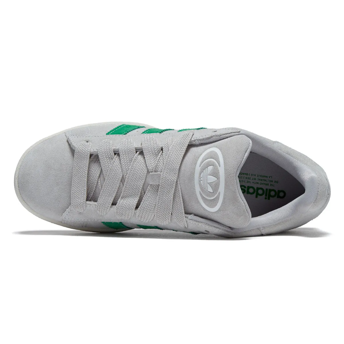 All Terrain Comfort Adidas Campus 00s Shoes - Grey/Green/Off White