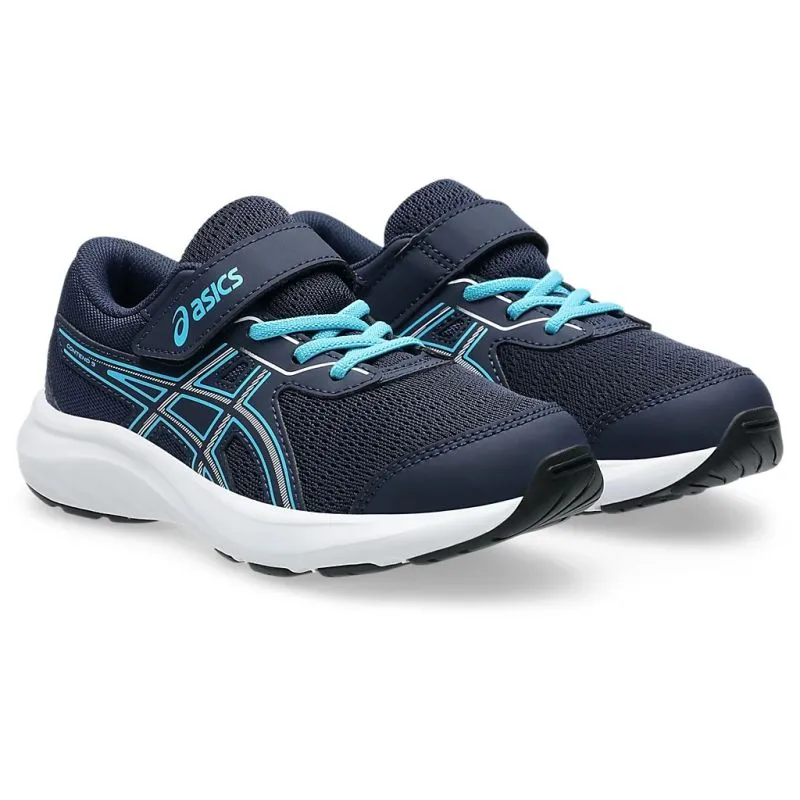 running in the snow arch - support - system ASICS Contend 9 PS Kids Running Shoes