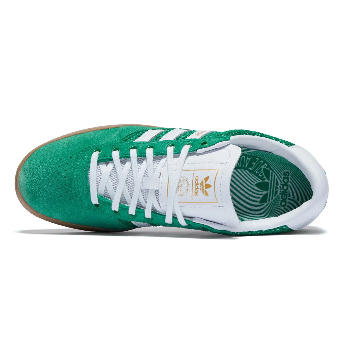 Cushioned Comfort Everyday Style Adidas Puig Indoor Shoes - Green/Ftwr White/Gum
