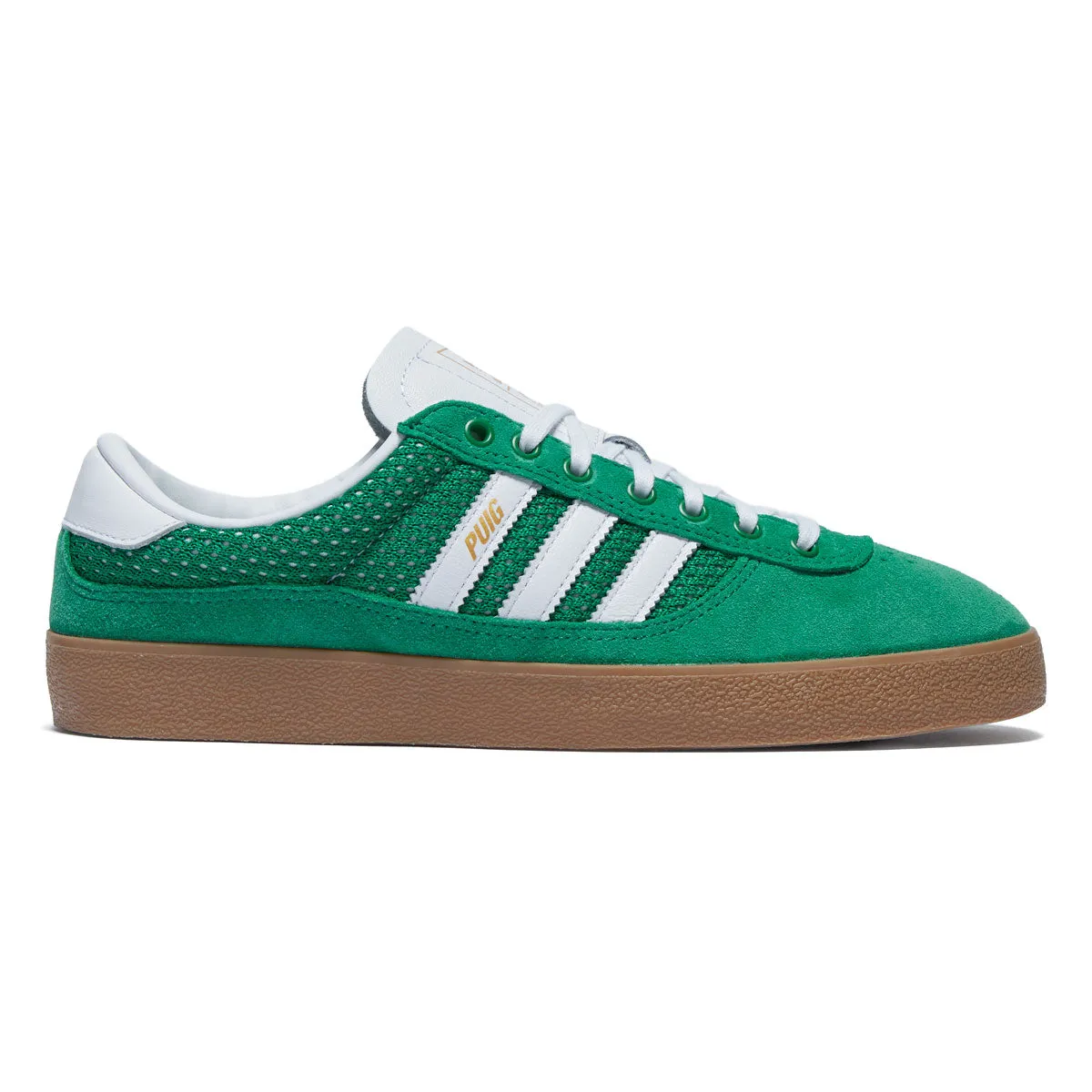 Adidas Puig Indoor Shoes - Green/Ftwr White/Gum Classic Color Grip Assist