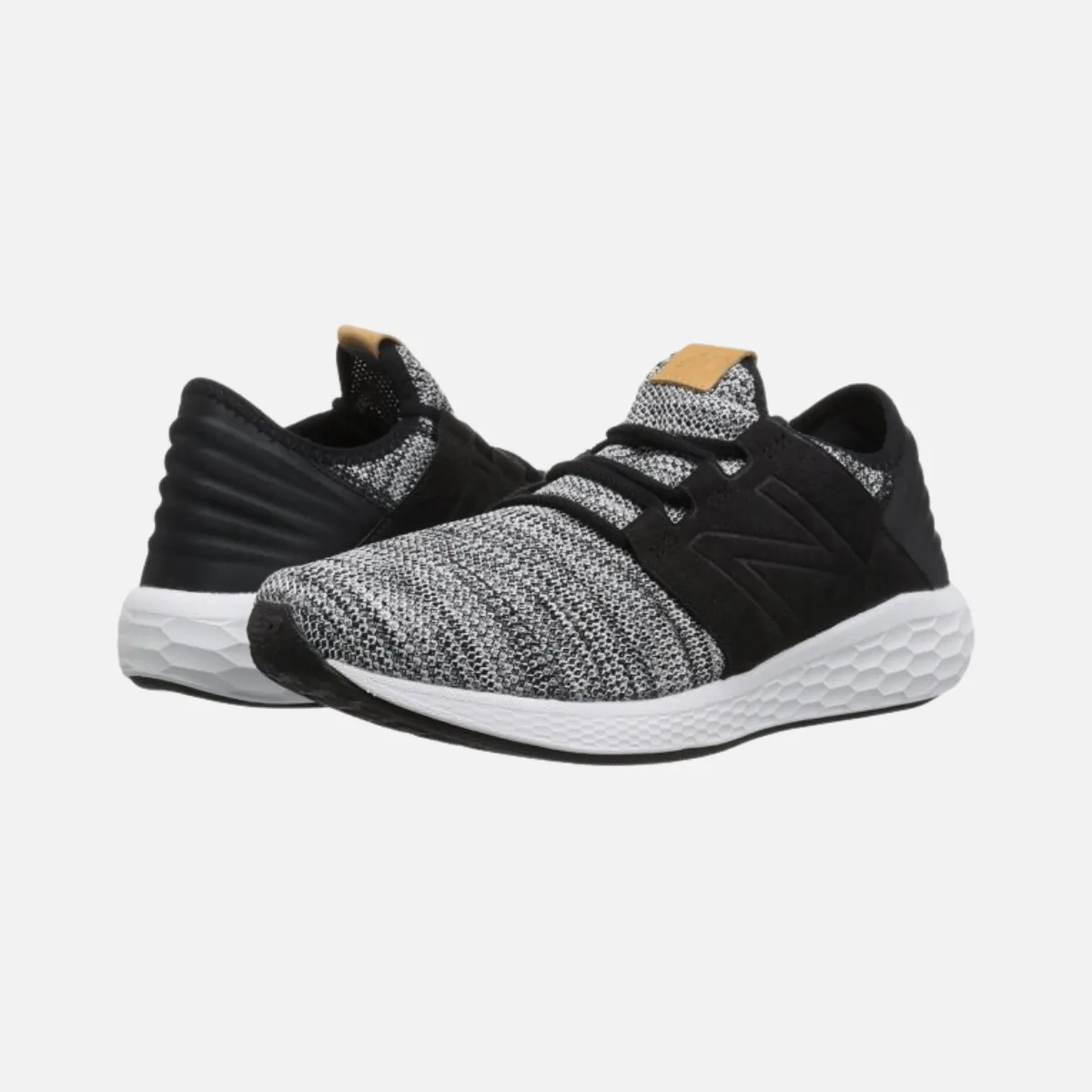 comfort shoes grass running shoes NEW BALANCE Fresh Foam Cruz V2 Knit Men Shoes -White/Black