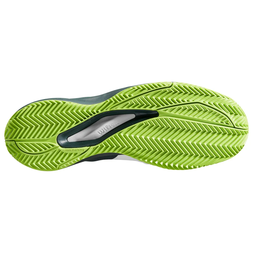 Wilson Rush Pro Ace Clay Court Tennis Shoes (Mens) - White/Ponderosa Pine/Jasmine Green Lace Up
