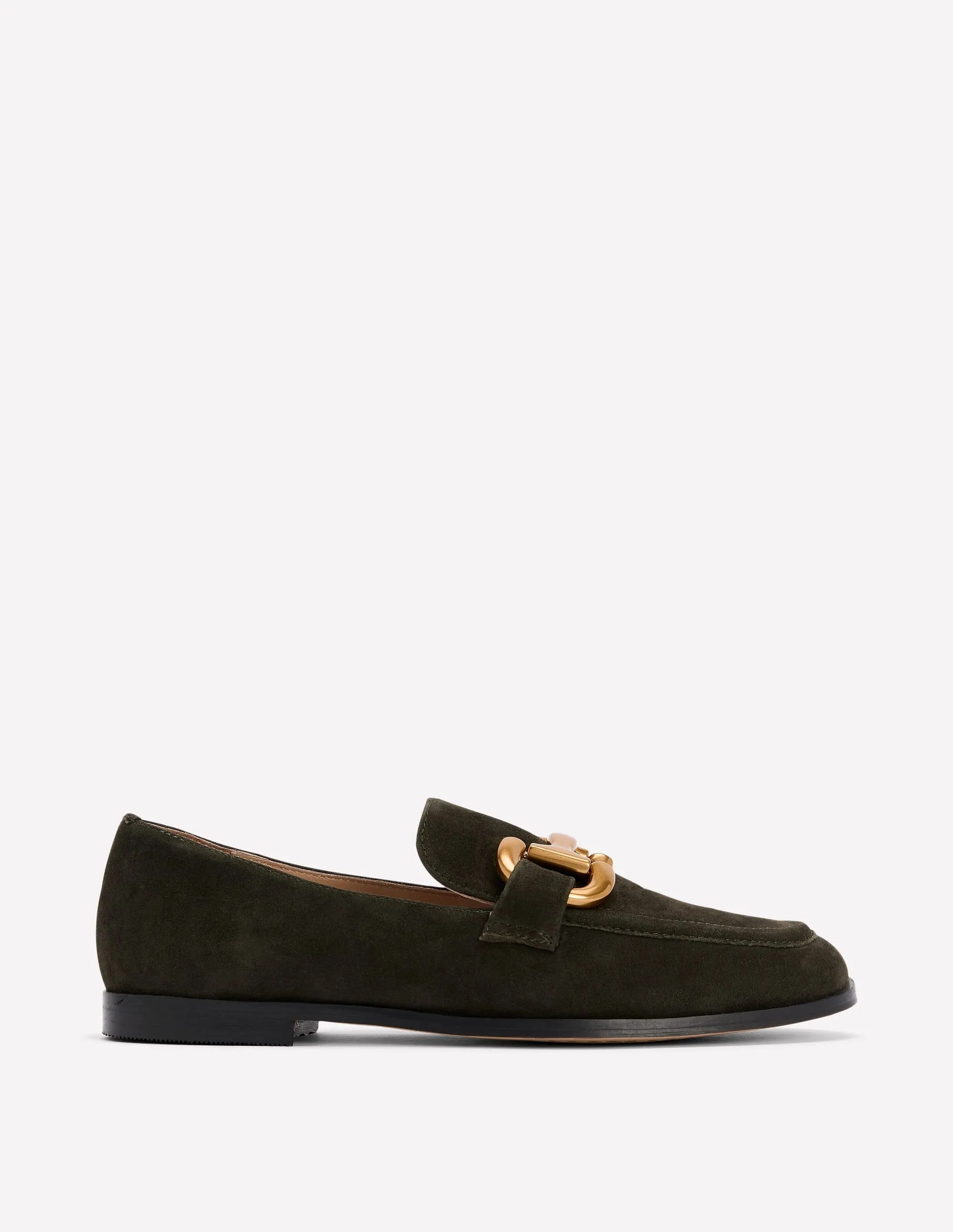 Relaxed Walk Chic Comfort Iris Snaffle Loafers-Woodland Green