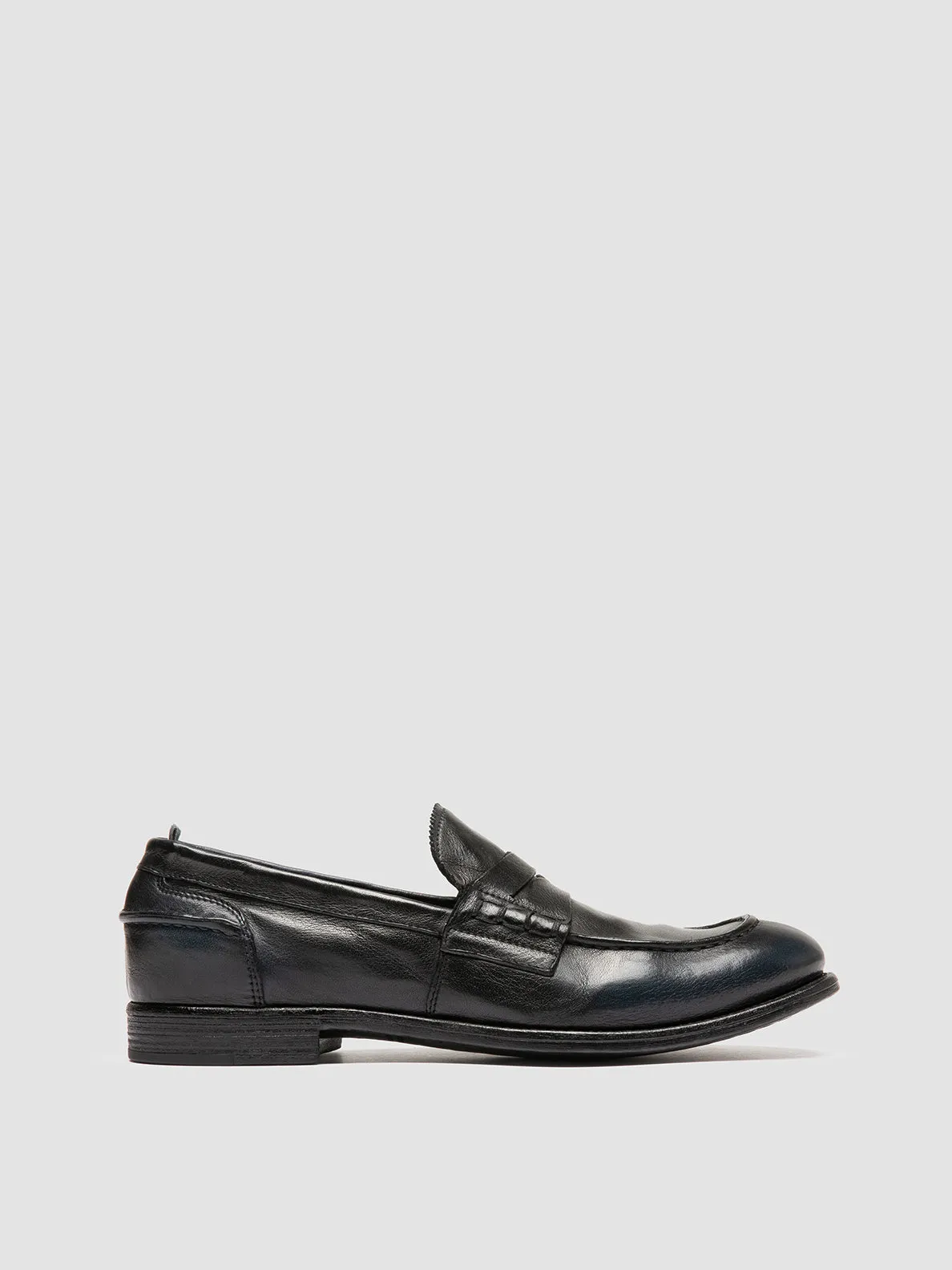 Clear Step Modern Look CHRONICLE 144 - Navy Leather Penny Loafers