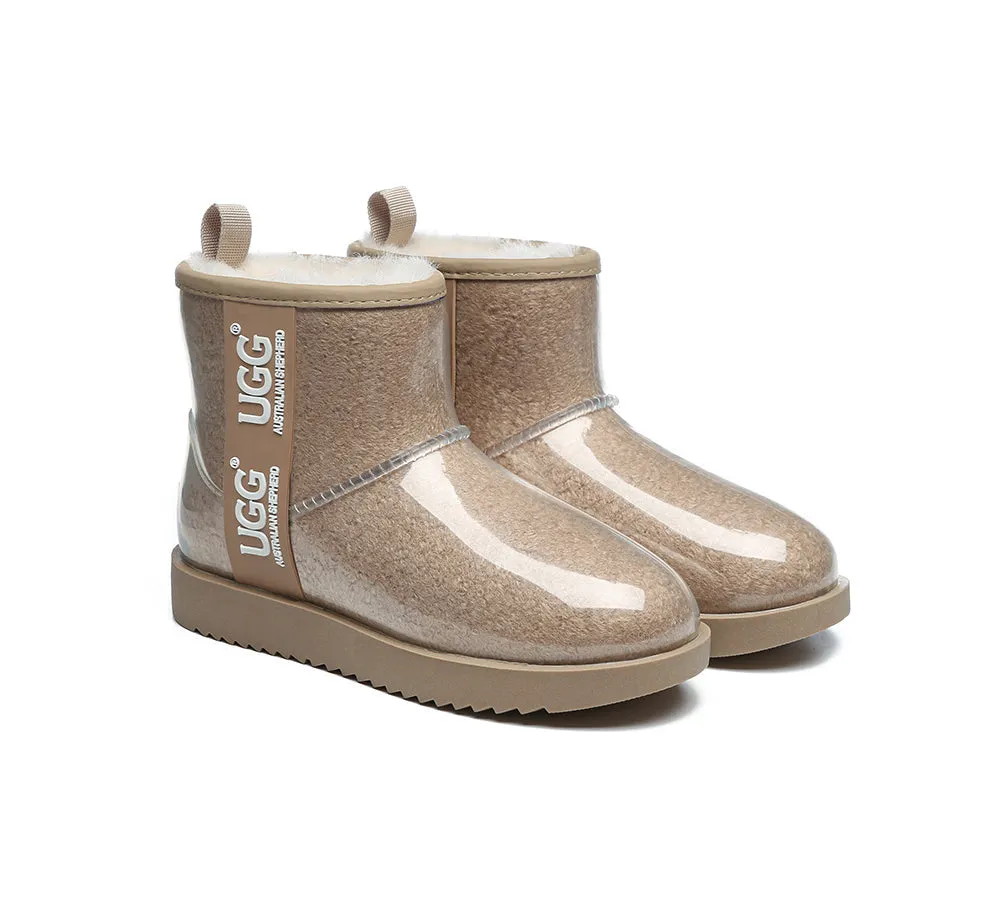 Padded AUSTRALIAN SHEPHERD? UGG Boots Women Clear Waterproof Shearling Coated Classic