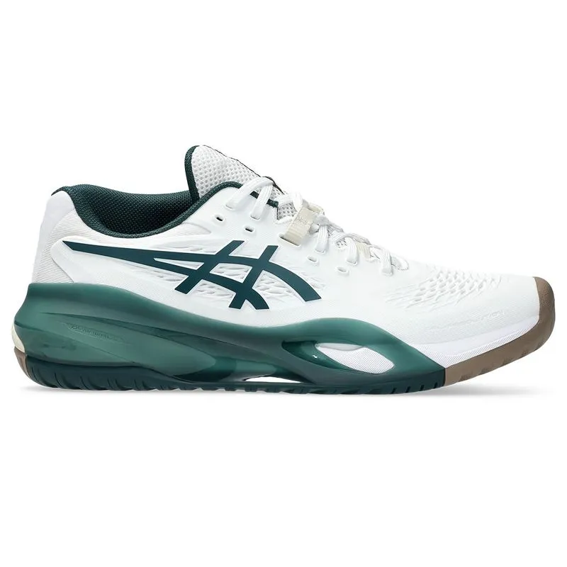 Polish Look Asics Men's Gel Resolution X White and Saxon Green