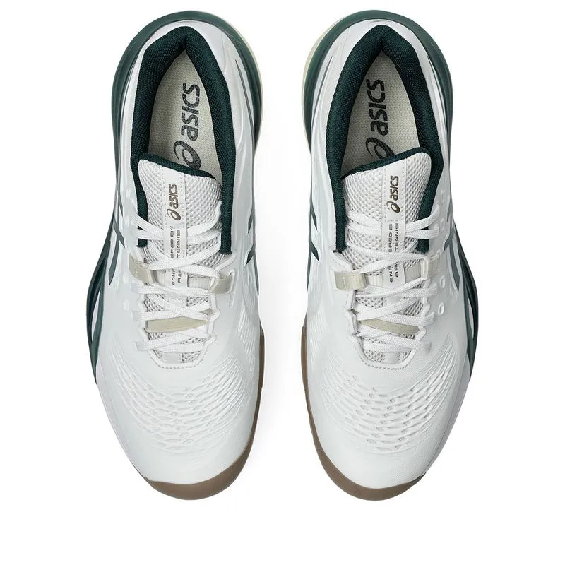 Heat Guard Soul Step Asics Men's Gel Resolution X White and Saxon Green