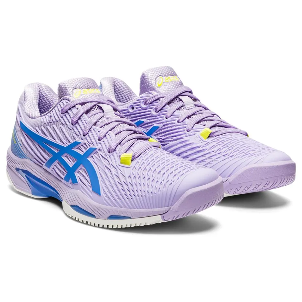 Asics Women`s Solution Speed FF 2 Tennis Shoes Murasaki and Periwinkle Blue Body Balance