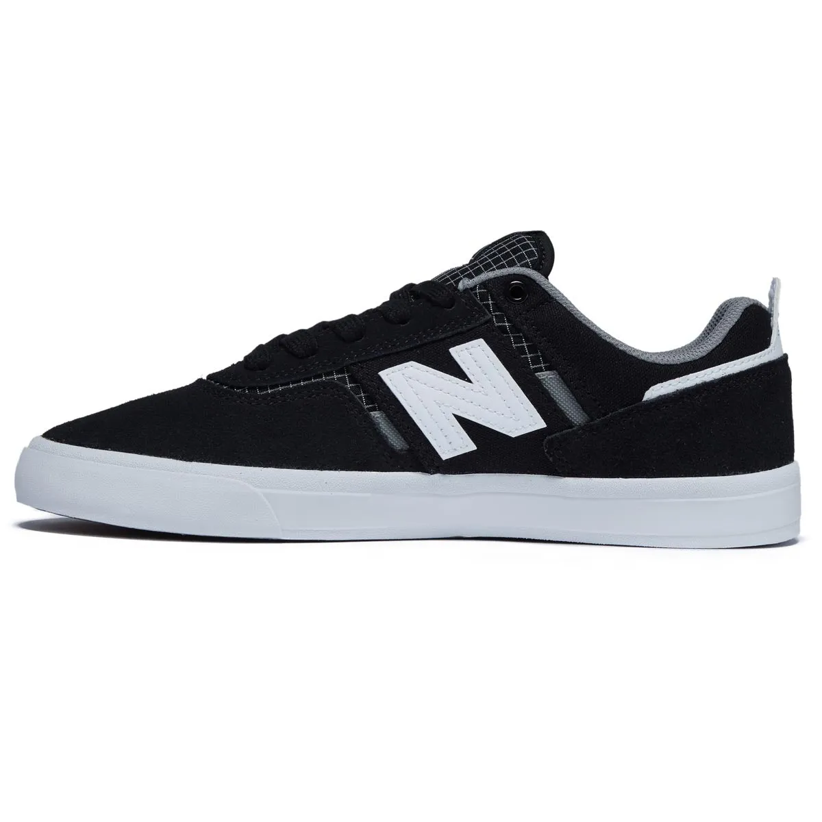 hard sole Cushion Insole New Balance 306 Foy Shoes - Black/White Suede