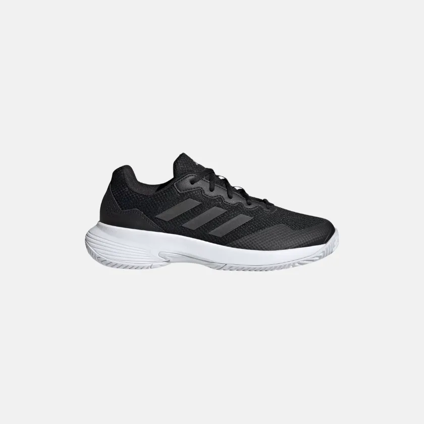 Adidas Women??s Gamecourt 2.0 Tennis Shoes - Black Breathable knit Everyday Gear