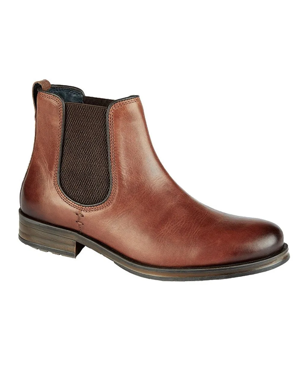 Trendy Must-Have Boots Roamers Mens Conker Twin Gusset Ankle Boots