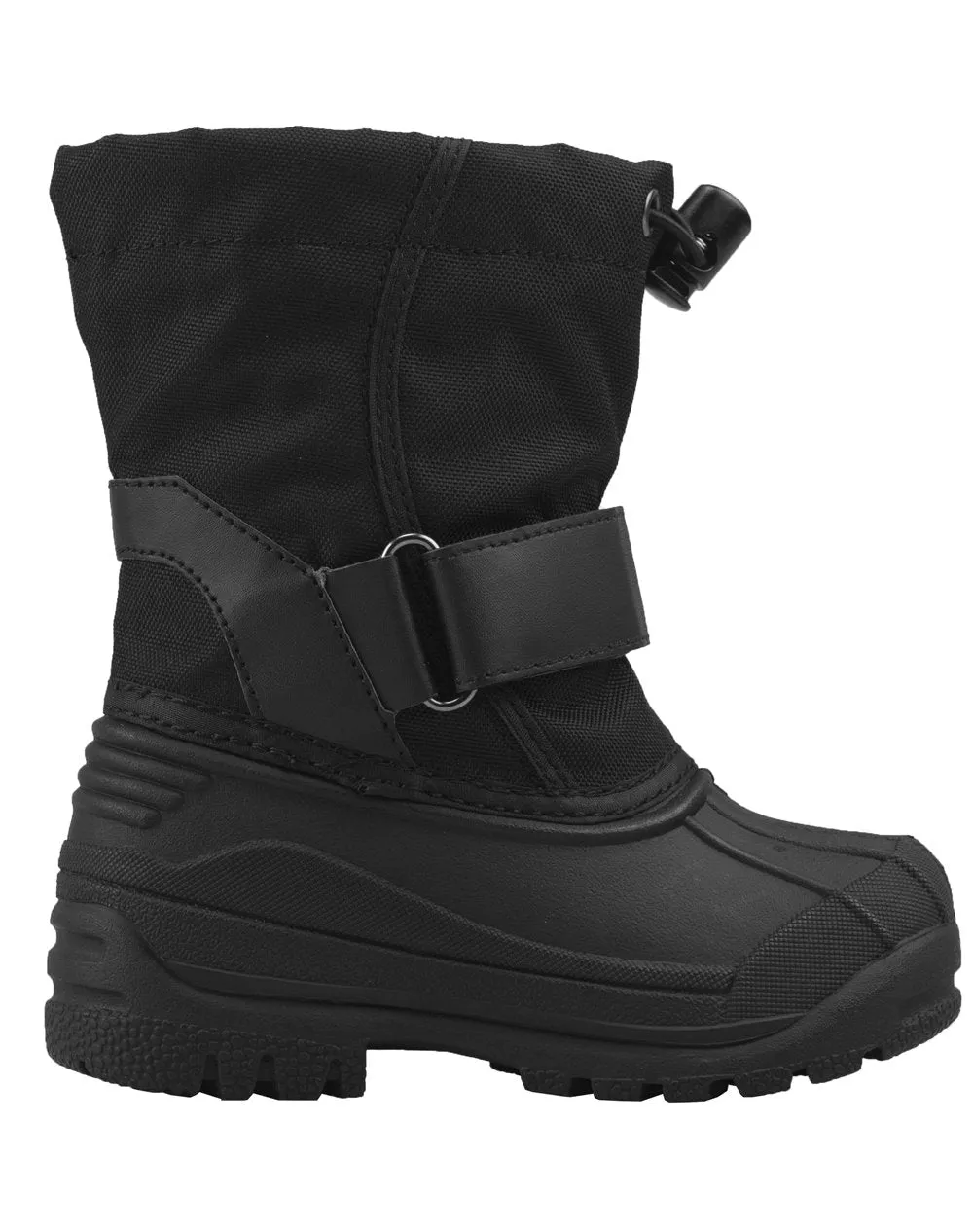 Stealth Black Velcro Snow Boots Extreme Conditions Protection Chill-Proof Gear