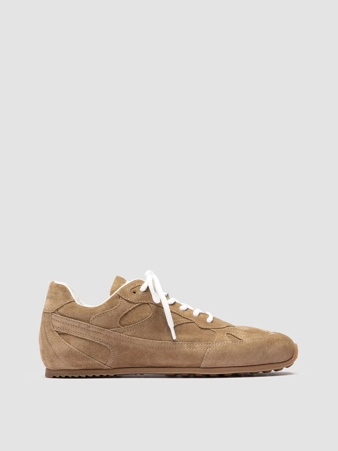 Comfortable Wool Warm AWAY 101 - Brown Suede Sneakers