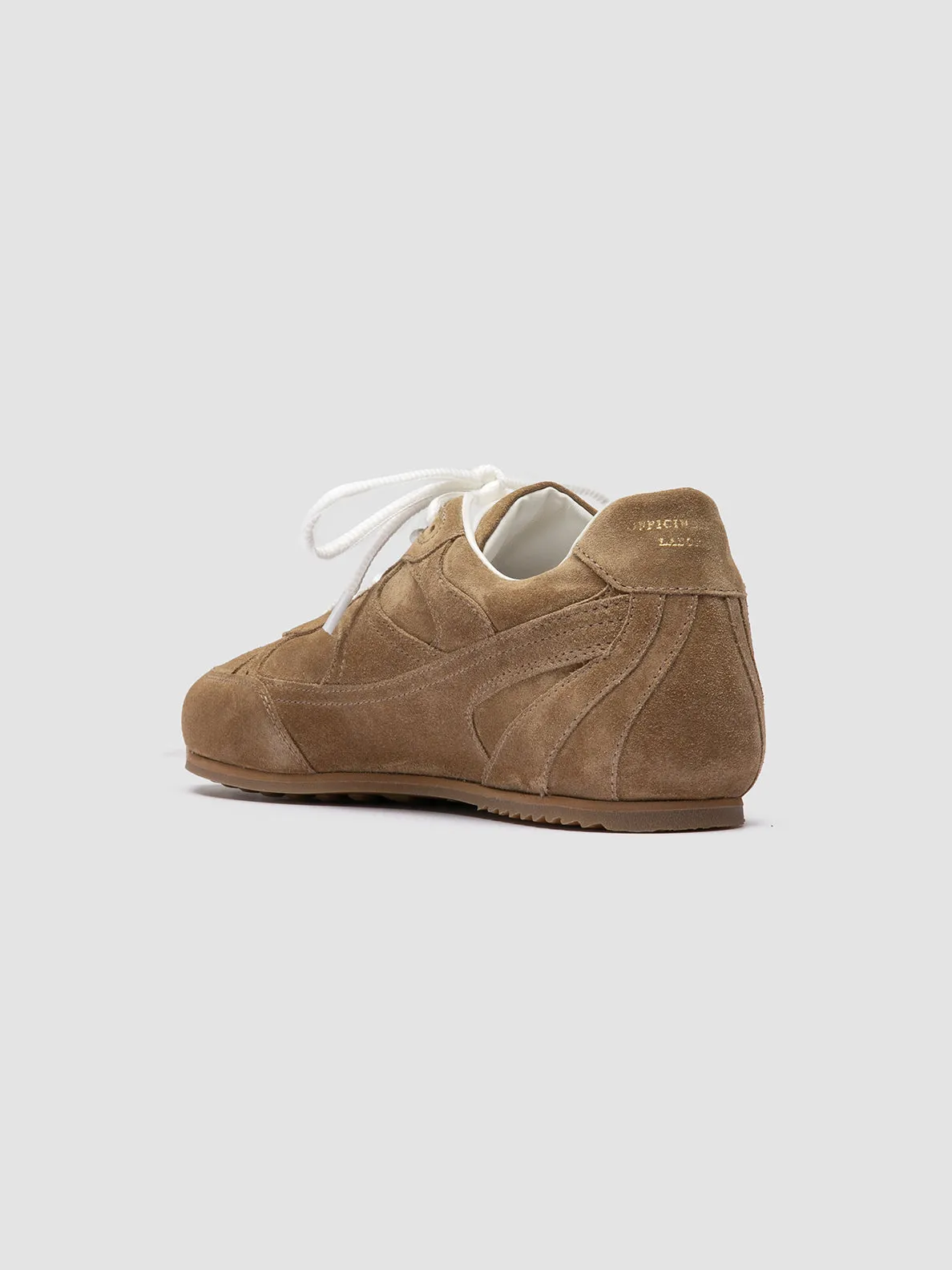 AWAY 101 - Brown Suede Sneakers group walk