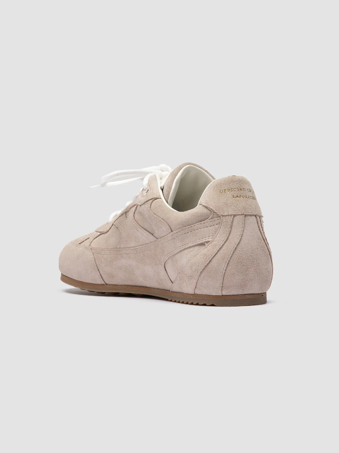 AWAY 101 - Ivory Suede Sneakers Dad Style Daily Walk