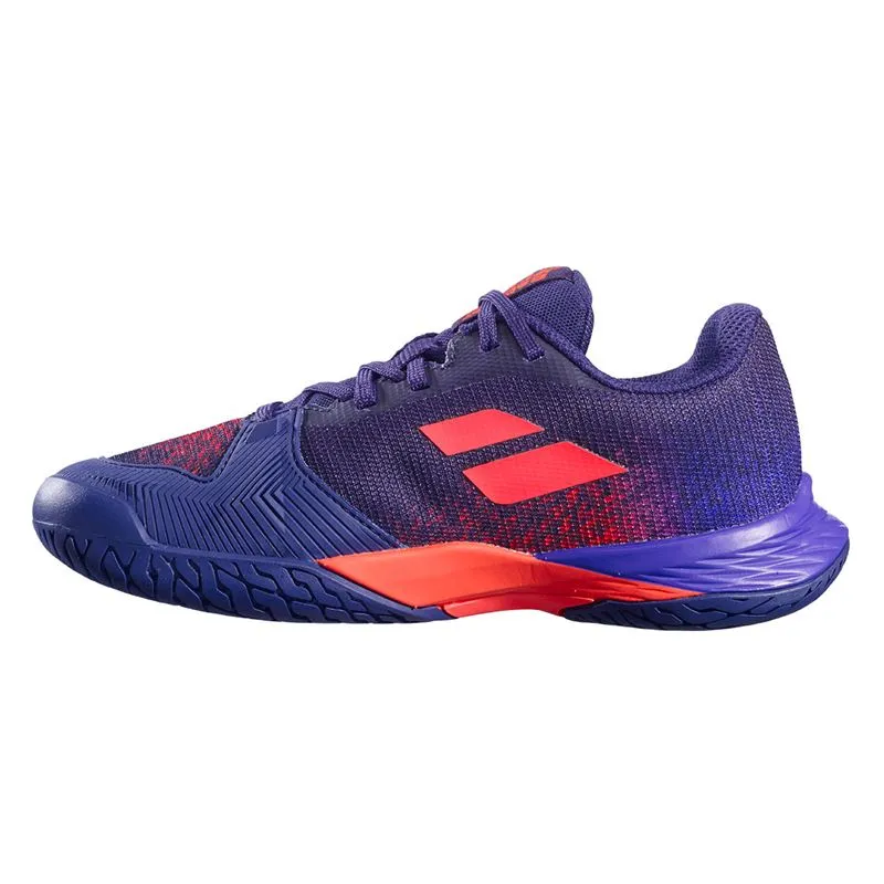 lightweight fabric Core Support Babolat Junior Jet Mach 3 All Court Tennis Shoes Blue Ribbon