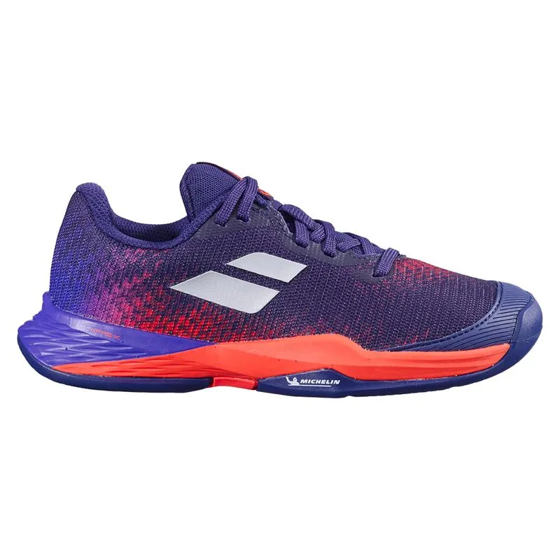 Babolat Junior Jet Mach 3 All Court Tennis Shoes Blue Ribbon mesh construction Casual Move