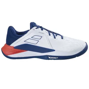 Babolat Propulse Fury 3 All Court Men Tennis Shoes White Blue forest walk