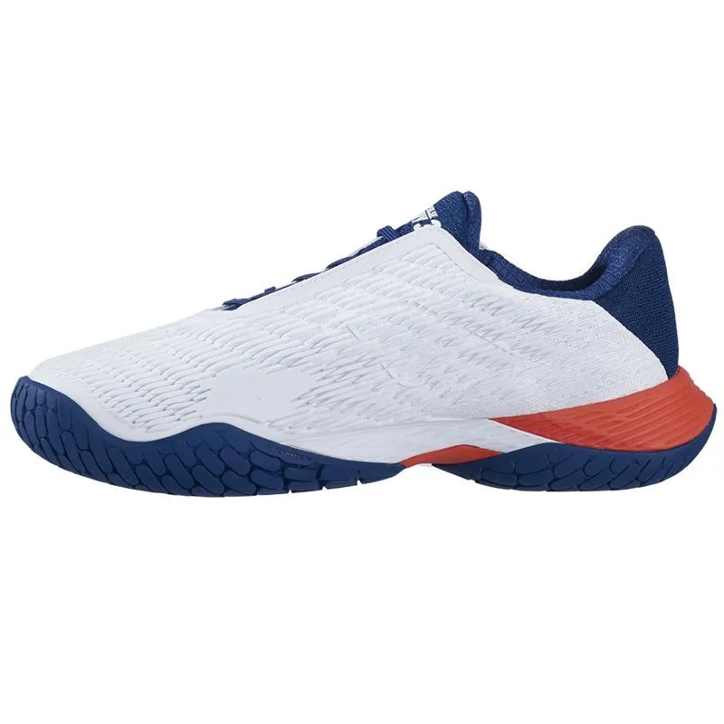 Foot Ease Babolat Propulse Fury 3 All Court Men Tennis Shoes White Blue