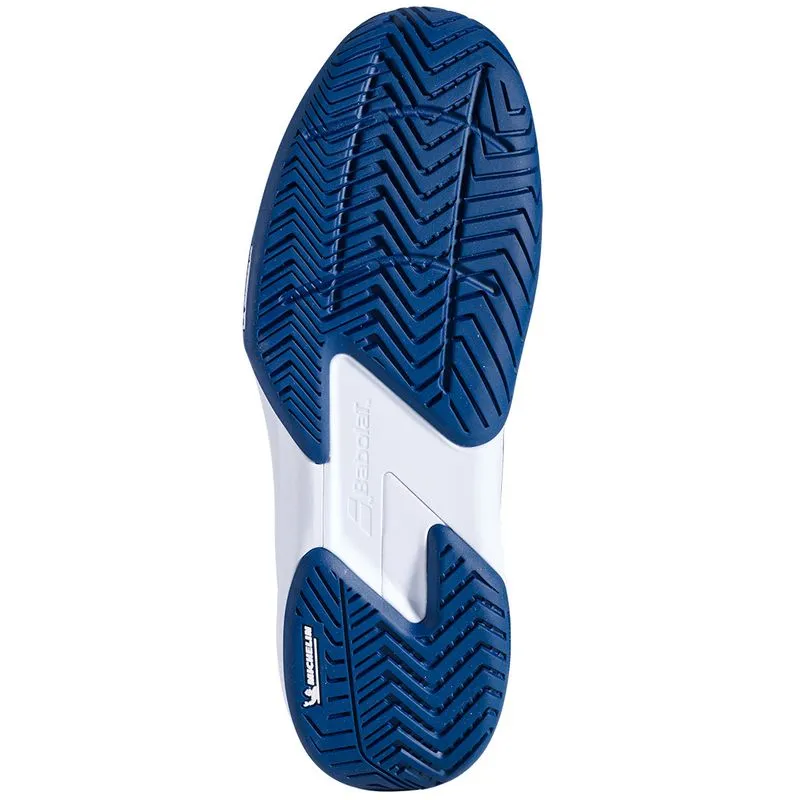 Durable Build Work Ready Babolat SFX 4 All Court Men Tennis Shoes White Blue