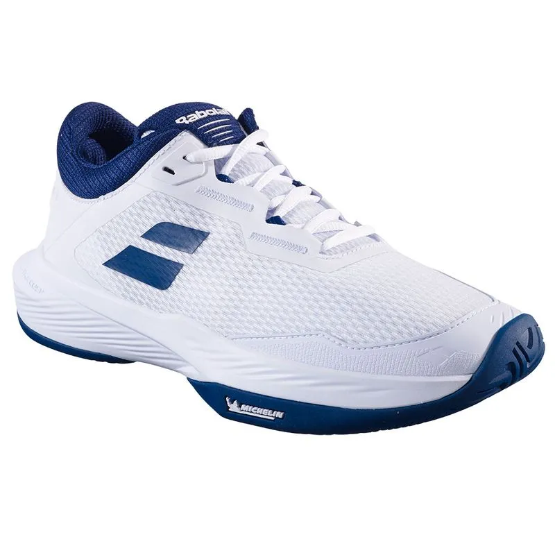 Kick Power Babolat SFX 4 All Court Men Tennis Shoes White Blue