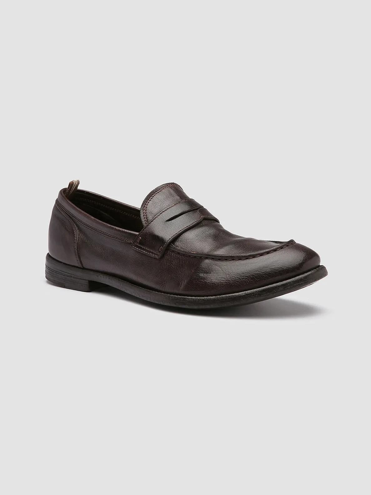 ARC 509 - Brown Leather Penny Loafers Way Guard